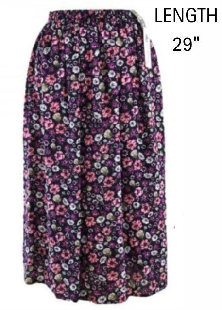 Emma Lilac Floral Skirt